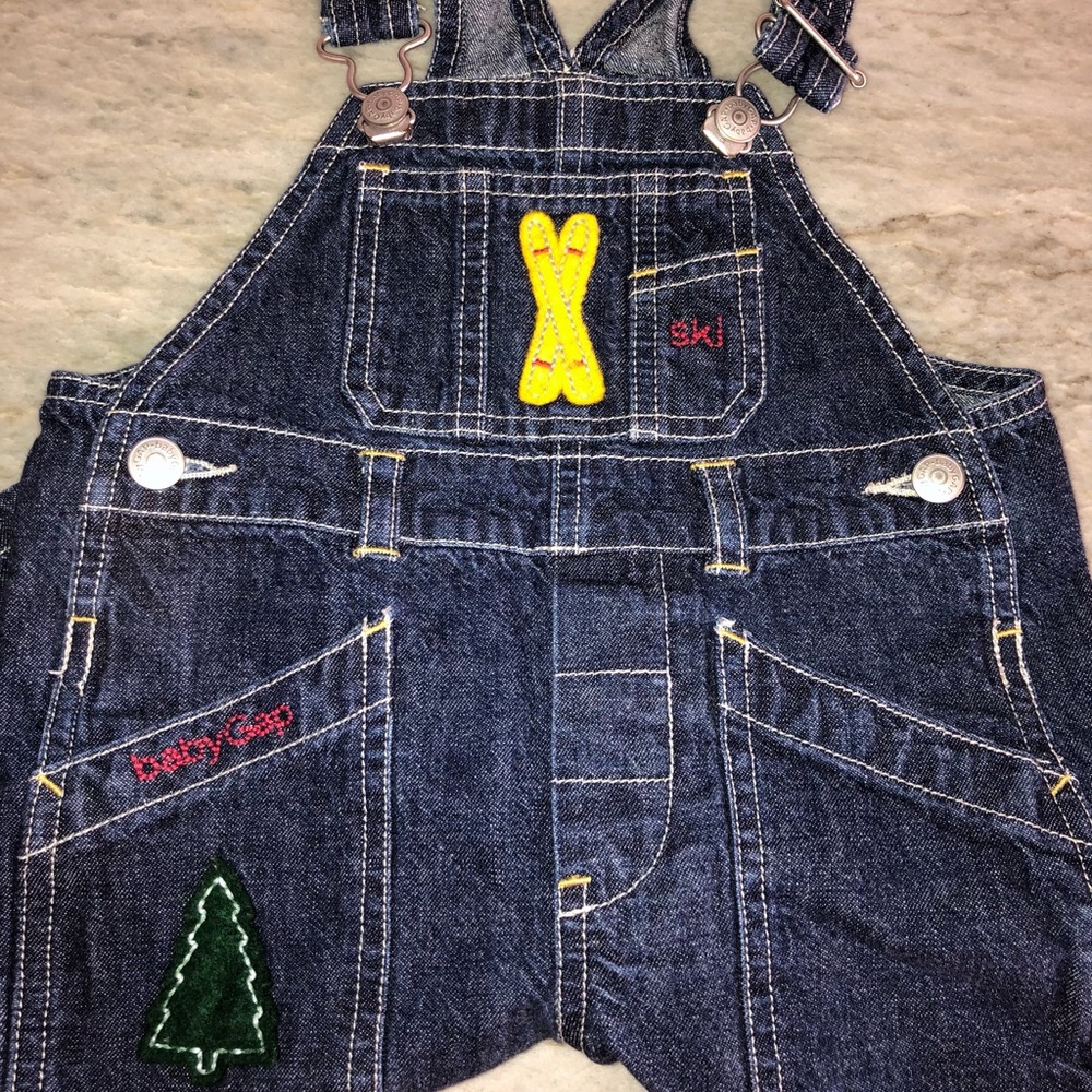 Gap Denim Overalls Size 6-12 Months